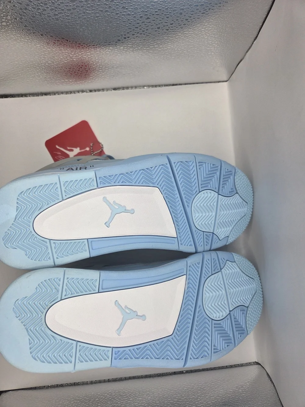 Nike Light Blue High-Top Sneakers with White Mesh